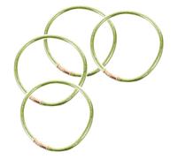 NUSITOU Bracelets en Silicone Vert Laser Flexibles et Multifonctionnels pour Femmes, Style Unique et Artisanat Raffiné, pour Sorties Décontractées