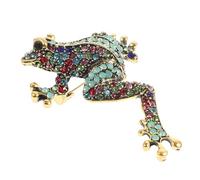 NUSITOU Broche Grenouille en Alliage Résistant, Épingle à Chapeau Stylée et Solide pour Paquet ou Écharpe, Décoration Unique et Présent pour Femmes