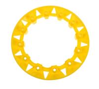 NUSITOU Cache-moyeu de Roue en Plastique Jaune pour Pneus de 8 Pouces ATV, Protection Facile à Installer et Décoration Stylée pour Jantes de Quad