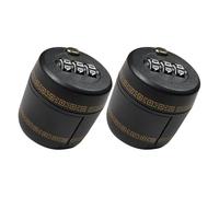 NUSITOU Cadenas à Combinaison pour Bouteilles de Vin et Whisky, 2pcs, Mécanisme à Code, Matériau Pc, Couleur Noire, Anti-fuite, Cuisine