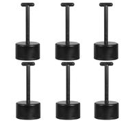 NUSITOU Clé à Douille Plastique T Lot de 6 pour Bague de Douille E27 6 Dents, Outil de Démontage Lampe et Support de Base Lumineuse, Accessoire Polyvalent pour Entretien