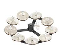 NUSITOU Cloche de Accessoire Compact et Résistant Robuste en Cuivre Argenté pour Batterie pour Musiciens Débutants et Professionnels