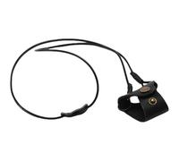 NUSITOU Collier de Lunettes en Cuir Synthétique Noir, Maintien et Design Simple, Lanière pour Lunettes pour Usage Quotidien