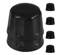 NUSITOU Couvre-Roue en Caoutchouc Noir pour ATV 110-250cc et Remorque, Chapeau de Palier Étanche Résistance à l'usure, Lot de 4 Pièces pour Protection Solide