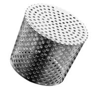 NUSITOU Crépine de Gouttière Structure Perforée Trous Efficaces en Acier Inoxydable Argenté Résistante à L'usure, Installation Facile pour Balcons et Toits