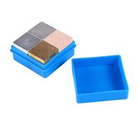 NUSITOU Cubes de Taille Précise 2 Cm Ensemble de 4 en Laiton, Fer, Aluminium et Bois pour Expérience de en Laboratoire Scientifique