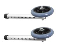 NUSITOU de Remplacement Universelles en Alliage D'aluminium et Caoutchouc pour Déambulateur 8 Hauteurs Réglables, Lot de 2, Accessoires Pratiques pour Marcheurs
