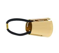 NUSITOU Élastique à Cheveux en Alliage Métallique Or, Bande Élastique Sécurisée et Extensible pour Queue de Cheval, Accessoire Délicat Quotidien Sport