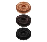 NUSITOU Élastiques pour Queue de Cheval, Accessoires Coiffure Pratiques Lot de 3 Anneaux à Cheveux en Plastique pour Chignon pour Chignons et Queues de Cheval