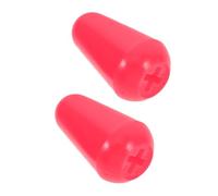 NUSITOU Embouts à Bascule Rouges en Plastique pour Guitare Électrique, Compact et Facile à Retirer, Lot de 2 Pièces, Accessoire pour Remplacement de Bouton de Commutateur