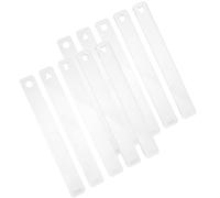 NUSITOU Ensemble de 10 Outils en Acrylique pour Poterie et Pâte Polymère, Guide D'épaisseur de 2 à 6 Mm, Pratique et Polyvalent pour Projets DIY à Domicile