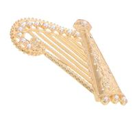 NUSITOU Épinglette Harpe Créative en Alliage Or Solide et Travail Soigné pour Décoration de Costume et Paquet Femme Élégante