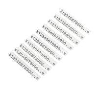 NUSITOU Étiquettes Prix Bord Arrondi Lot de 10 pour Bijoux en Plastique Résistantes à la Décoloration Surface Lisse, Résistantes la Décoloration, pour Bagues et Colliers