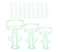 NUSITOU Filets Suspendus en Plastique pour Flacons de Perfusion 30pcs, Manchons Filet Vert 500ml 250ml 100ml, Accessoires pour Soins à Domicile, Prévention du Glissement