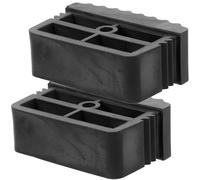 NUSITOU Housses Antidérapantes pour Pieds D'échelle Accessoires Indispensables pour Échelle en Caoutchouc Noir, Lot de 2 Pièces, Protection du Sol et Résistance la Corrosion