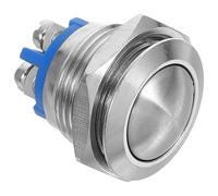 NUSITOU Interrupteur à Bouton-poussoir Métallique Auto-verrouillable pour Appareils Électroniques, Construction Légère en Métal, pour Usage Automobile et Remplacement