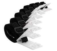 NUSITOU Kit D'accessoires Lien Solide et Facile à Détacher 24 Pièces en PVC et Polyester pour Fixation Rapide pour Enrouleur de Couverture Solaire de Piscine
