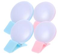 NUSITOU Lampe Infirmière USB Rechargeable 4 Pcs Mini Lampe de Poche Portable Clip Plastique 3 Modes Éclairage Doux sans Danger Yeux pour Travail de Nuit