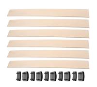 NUSITOU Lattes de Lit, Lattes de Sommier de Remplacement, Bois et Plastique, pour Cadre de Lit et Matelas, Compatibilité, Usage Domestique, Amélioration du Mobilier