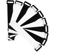 NUSITOU Lot de 10 Sangles Scratch en Nylon pour Canne à Pêche, Design Ergonomique et Pratique, pour Organiser Vos de Lancer Mouche en Extérieur