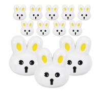 NUSITOU Lot de 12 Boutons en Résine de Lapin Blanc pour Vêtements Garçon et Filles Boutons de Couture Décoratifs de Remplacement pour Manteaux et Pulls Accessoires Créatifs pour Loisirs