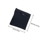 NUSITOU Lot de 2 Brassards de Sport Unisexes Fermeture Éclair, Pochette de Rangement pour Téléphone Portable, Brassard Réglable en Tissu Élastique Noir, pour Running, Fitness et Activités