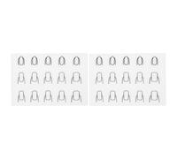 NUSITOU Lot de 2 Coussinets Transparents en Silicone Réutilisables pour Manucure, Tapis de Nail Art Lavable, Accessoire Professionnel pour Salon et Usage Personnel, Protège-table