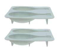 NUSITOU Lot de 2 Moules à Gâteau en Silicone Forme Cuisse de Poulet Bleu, Recyclables et Adaptés pour Fondant, Outil de Pâtisserie pour Amateurs et Cuisson à Domicile