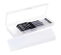 NUSITOU Lot de 2 Set de Set de Écritoires en Plastique Transparent avec Deux Compartiments et Couvercles Séparés, Résistant la Déchirure, Portable, Étudiants et Souvenirs Saint-Valentin