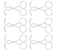 NUSITOU Lot de 25 Crochets en Acier Inoxydable pour Débouchage de Salle de Bain, Accessoires pour Retirer la Bonde et Grilles D'évacuation, Usage Domestique