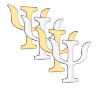 NUSITOU Lot de 4 Broches Femme en Alliage Symbole Psychologique, Épingles de Sécurité Faciles à Attacher, Accessoires Vintage pour Vêtements