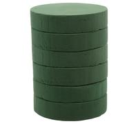 NUSITOU Lot de 6 Blocs de Mousse Ronde pour Fleurs, Matériau Facile à Utiliser, pour Projets D'art Floral et Compositions Créatives