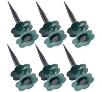 NUSITOU Lot de 6 Guides de Tuyaux D'arrosage Pratiques en Pp Vert pour Jardin et Terrasse, Supports de Piquets pour Protection et Direction Facile du Tuyau