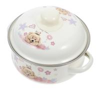 NUSITOU Marmite en Émail 16 CM à Double Anse Couvercle Faitout pour Soupes, Ragoûts et Cuisson de Nouilles Instantanées la Cuisine Plusieurs styles