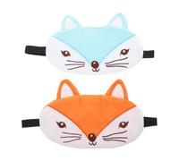NUSITOU Masque de Sommeil à Dessin Animé pour Garçon et Filles 2 Pièces en Satin et Coton Respirant, Libère le Stress Pendant la Sieste Sommeil