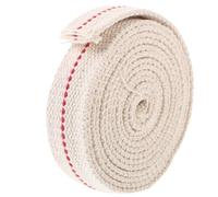 NUSITOU Mèche de Brûleur à Kérosène en Coton 100% Pure, Largeur 2,5 Cm, Longueur 2 M, Accessoire pour Lampe à Pétrole et Lanterne, Mèche à Huile Solide et Stable pour Usage Intérieur