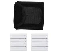 NUSITOU Moufles en Coton Noir Lot de 2 Pièces pour Extensions de Cils avec Dragonne Poignet, Maintien des Bandes de Cils Temps D'application