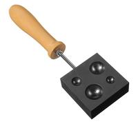 NUSITOU Moule à Lingots de Graphite pour Moulage de Boules de Verre Bois, Améliore L'efficacité de Production, Travail du Verre