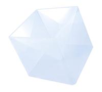 NUSITOU Moule Pyramidal en Silicone Blanc pour Moule de Coulée Flexible et Transparent, pour Fabriquer des Boîtes de Rangement et Bijoux Créatifs