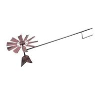 NUSITOU Moulin à Vent en Fer Décoratif Rotatif pour Jardin et Cour Ornement Artisanal Métal Résistant à l'usure pour Espace Extérieur