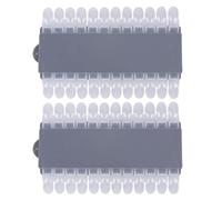 NUSITOU Nuancier de Vernis à Ongles Détachable Carte D'affichage des Couleurs 2pcs en Plastique Outil Facile à Utiliser pour Salon et Boutique pour Manucure DIY
