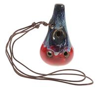 NUSITOU Ocarina en Céramique à 6 Trous en C Alto pour Débutants, Instrument Facile à Apprendre, Léger et Portable pour Pratique Musicale Couleur Aléatoire