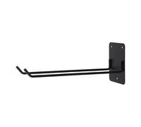 NUSITOU Organisateur Mural Support Porte-balais en Fer Noir pour Outils de Jardin Installation Facile pour Rangement Intérieur et Extérieur