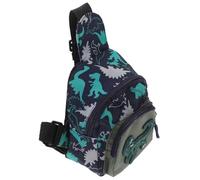 NUSITOU Paquet en Nylon Fermeture Éclair Lisse de Poitrine Dinosaure pour Garçon et Filles Paquet Banane Bleu Sensation Confortable, pour Fêtes et Photographie de Rue