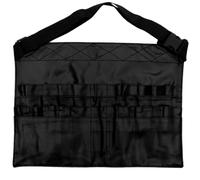 NUSITOU Paquet Tablier de Taille Fait Main en PU Noir, Pochette Pratique pour Tablier de Maquillage Poche, Facile à Utiliser et Nettoyer, pour Shooting sur Site