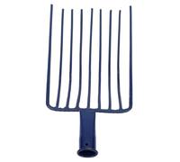 NUSITOU Pelle Multifonction à Charbon et Fourche à Neuf Dents en Acier sans Manche, Outil Léger pour Jardinage, Désherbage et Entretien Extérieur
