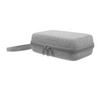 NUSITOU Petite Valise à Maquillage Rigide Grise, Mini Trousse de Toilette de Voyage Compacte Poignée, Paquet à Main Cosmétique Portable pour Rangement et Organisation des Produits