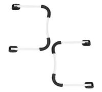 NUSITOU Pied de Table Pliable en Fer 2 Pièces Support Antidérapant pour Bureau D’Ordinateur Portable et Table Escamotable Réglable