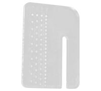 NUSITOU Plaque D'aide la Couture Outil à Perforer Pratique en Acrylique Blanc 4mm pour Perforer le Cuir de Cuir