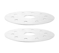 NUSITOU Plaque Diffuseur de Chaleur Induction en Acier Inoxydable 2pcs, Convertisseur Adaptateur pour Plaque Cuisson Compatible Large Gamme D'ustensiles